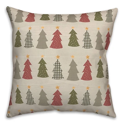 Tree Pattern Throw Pillow