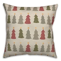Tree Pattern Throw Pillow
