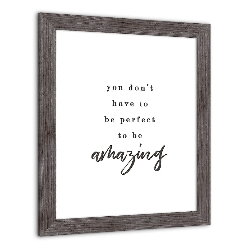 You Don't Have to Be Perfect Western Framed Print