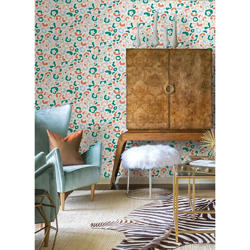 NuWallpaper Aelfie Leopard Spots Peel & Stick Wallpaper