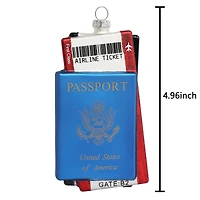 5" Passport Glass Ornament by Ashland®