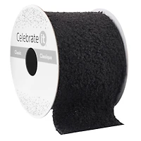 2.5" x 3yd. Faux Fur Sherpa Wired Ribbon by Celebrate It® Classic