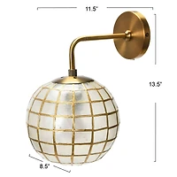 Hello Honey® 13" Metal Princess Capiz Wall Lamp