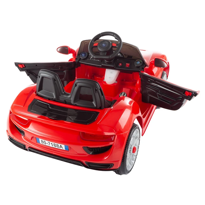 Toy Time Red Battery Powered Ride-On Sports Car