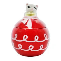 6.25" Ornament Container with Cat Lid by Ashland®