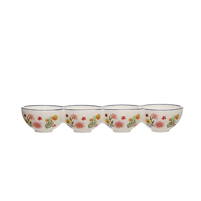 Floral Ceramic Dip Bowl by Ashland®