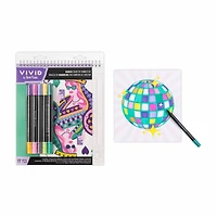VIVID by Brea Reese® Queen of Hearts Marker Color-by-Number Kit