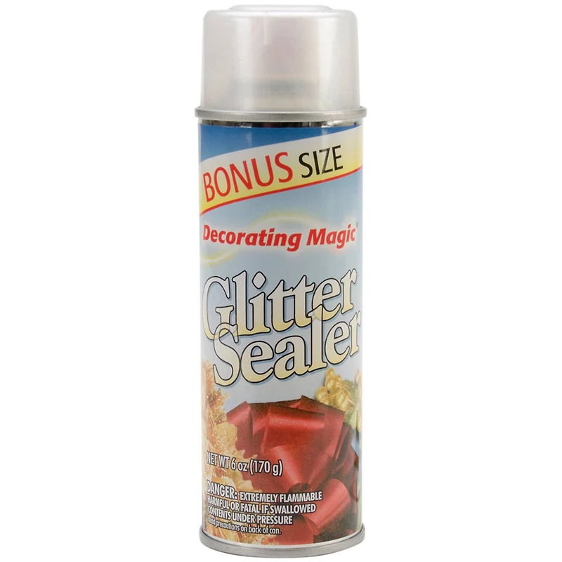 Decorating Magic® Clear Spray Glitter Sealer, 6oz.