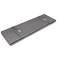 Honey Can Do Farmhouse Gray Entryway Bench with Storage Shelves