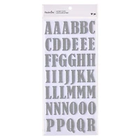 Silver Glitter Large Alphabet Stickers by Recollections™