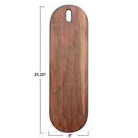 Hello Honey® 25" Natural Acacia Wood Serving Board with Handle