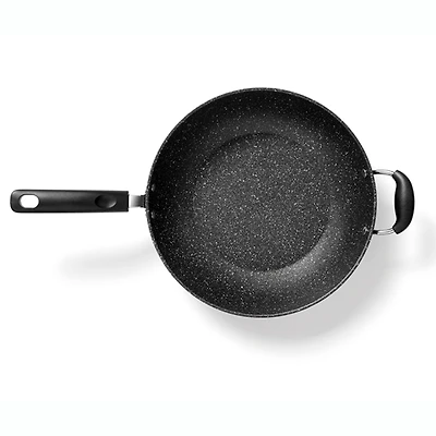 THE ROCK by Starfrit 12.5" Nonstick Wok With Helping Handle