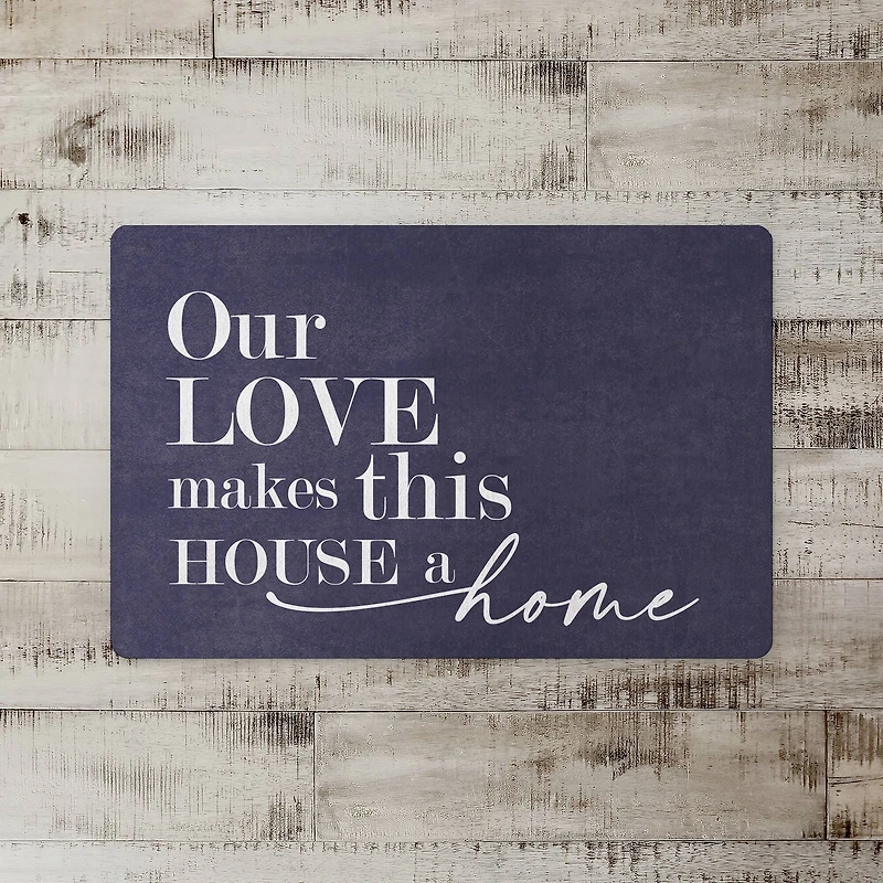 18" x 27" Our Love Makes This House a Home Floor Mat