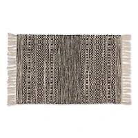DII® Black Textured Dobby Hand-Loomed Rug, 2ft. x 3ft.