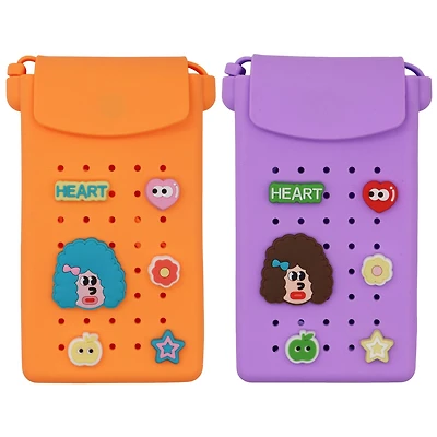 Assorted Cell Phone Bag with Charms, 1pc. by Fab Finds