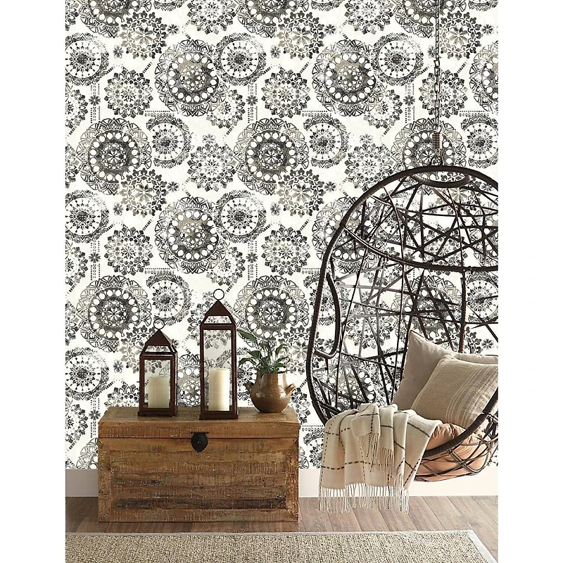 RoomMates Bohemian Medallion Peel & Stick Wallpaper
