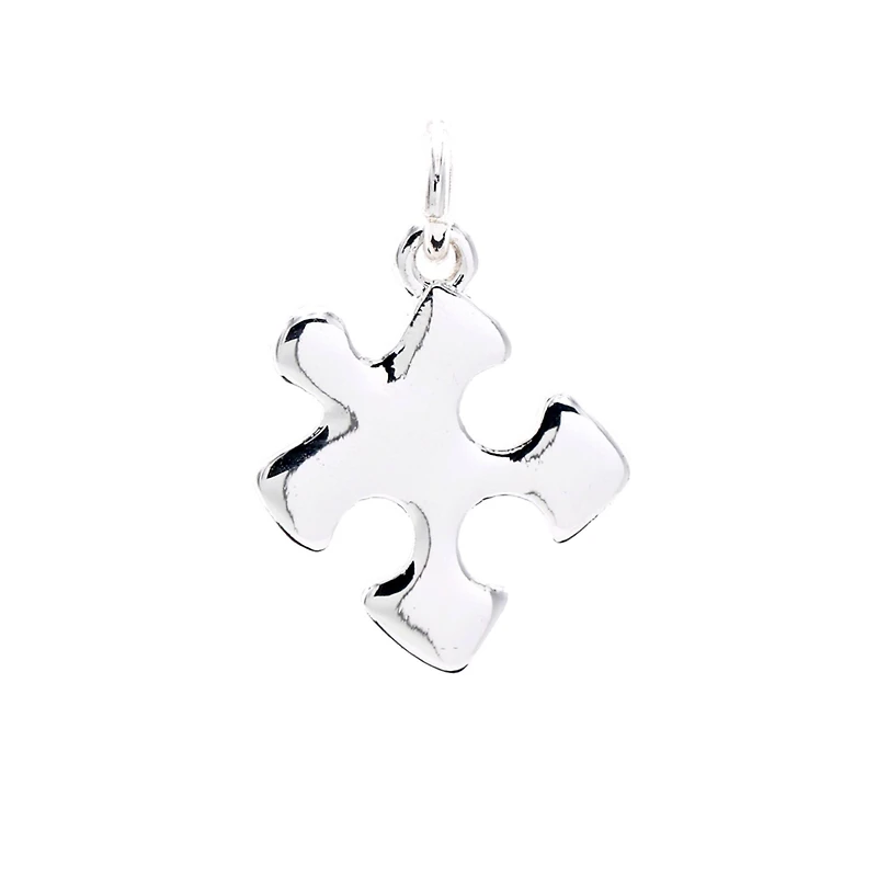 Charmalong™ Silver Plated Puzzle Charm by Bead Landing™