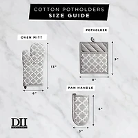 DII® Aqua Lattice Oven Mitt Set, 2ct.