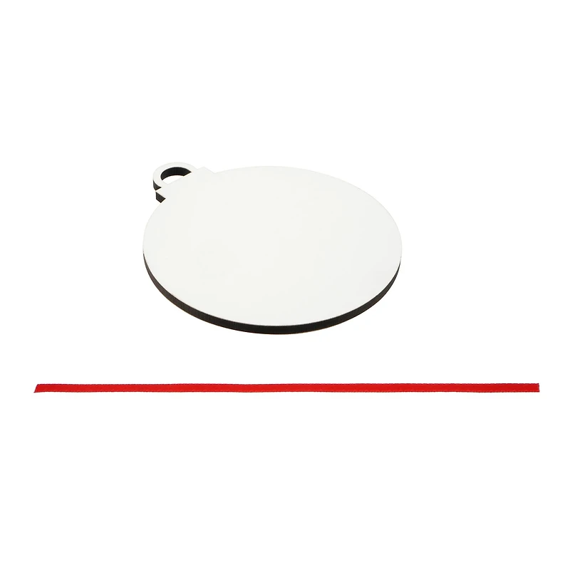 3" Bulb Hardboard Sublimations Ornaments, 5ct. by Make Market®