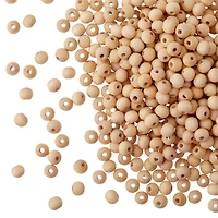 8mm Natural Wood Round Craft Beads by Bead Landing™