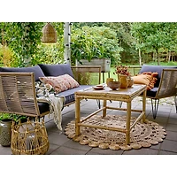 Hello Honey® Natural Boho Hand Woven Jute Rug, 48"