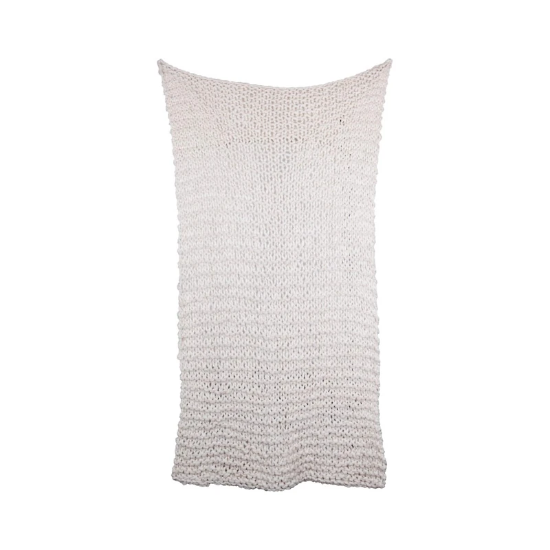 Hello Honey® Cream Acrylic Chunky Knit Throw Blanket