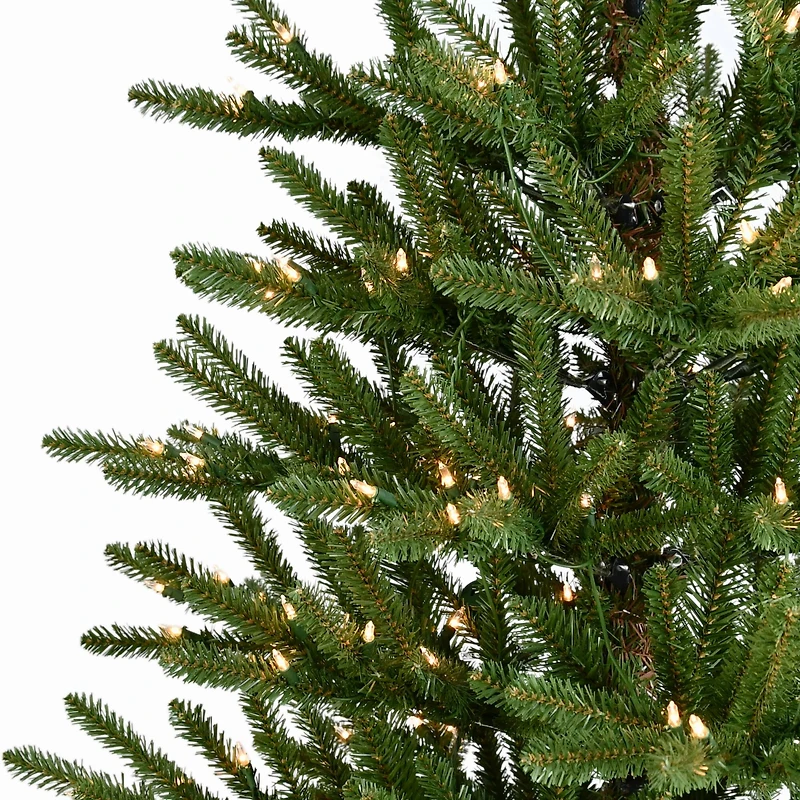 6.5ft. Pre-Lit Mountain View Spruce Artificial Christmas Tree, Clear LED Lights