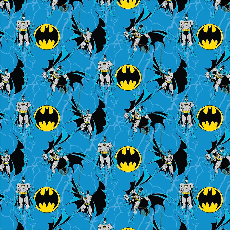 Camelot Fabrics DC Comics Batman Rope Fleece Precut Set