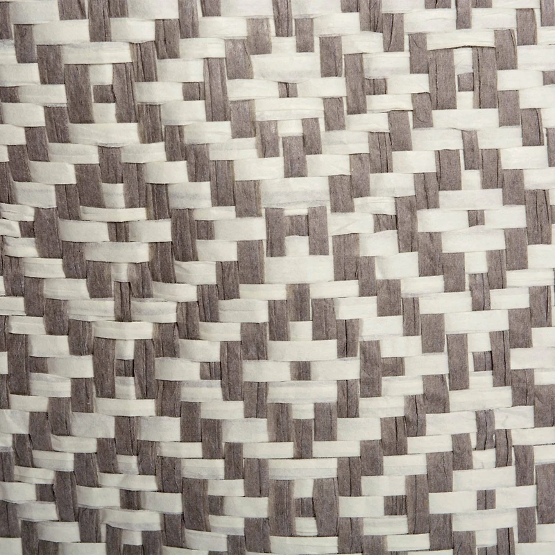 DII® Small Gray Geo Diamond Round Paper Bin