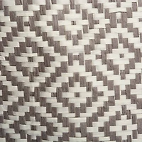 DII® Small Gray Geo Diamond Round Paper Bin