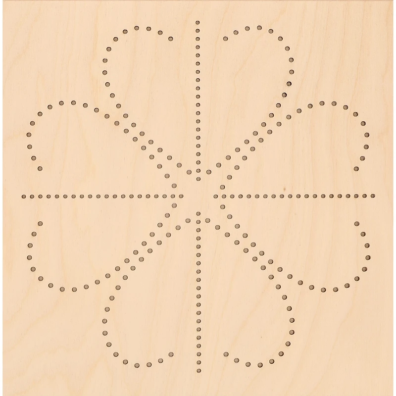 Leisure Arts® Intermediate Clover Wood Stitched String Art Panel Kit
