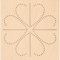 Leisure Arts® Intermediate Clover Wood Stitched String Art Panel Kit