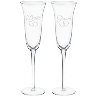 5.4oz. Bride & Groom Toasting Glasses