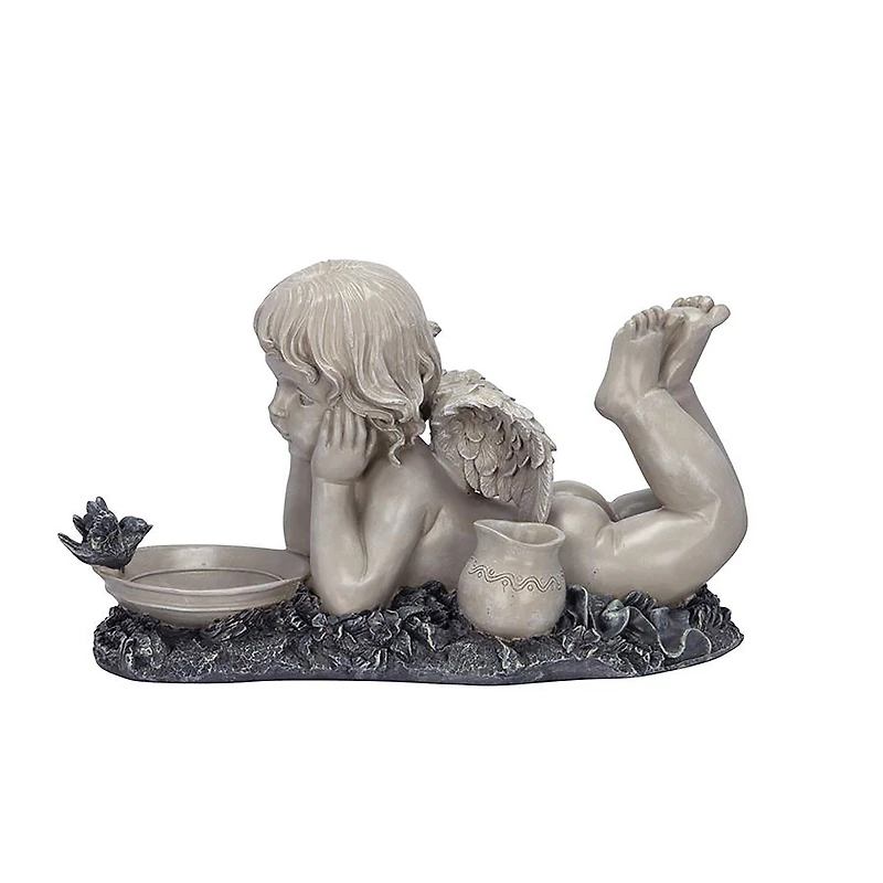 Design Toscano 18" Summertime Reflections Cherub Garden Statue
