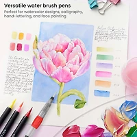 Arteza® Red Assorted Tips Water Brush Pen Set