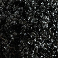 5ft. UV Resistant Artificial Halloween Black Triple Ball Boxwood Topiary (Indoor/Outdoor)