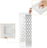 NEX™ White Square Umbrella Stand Rack