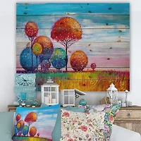 Designart - Colourful Ornamental Trees IX