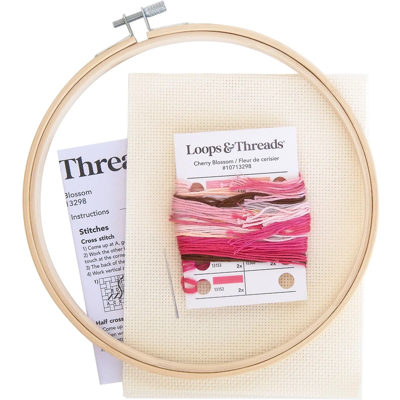 Cherry Blossom Cross Stitch Kit by Loops & Threads®