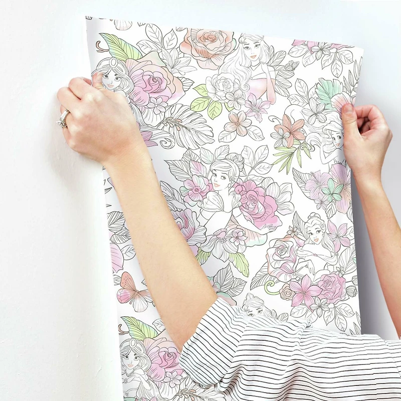 RoomMates Disney® Princess Floral Peel & Stick Wallpaper
