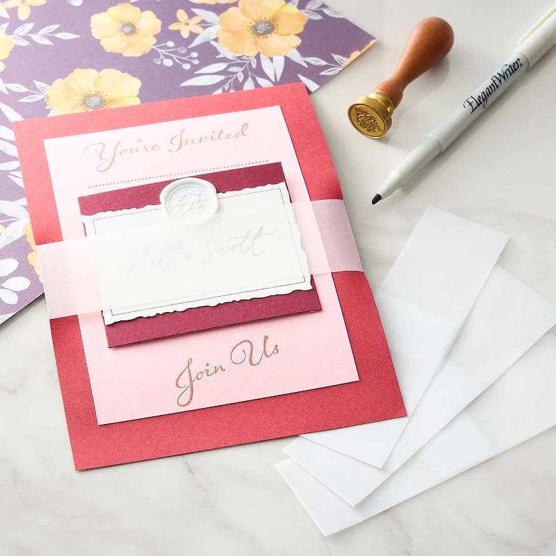 A2 White Vellum Belly Bands by Recollections™, 10ct.