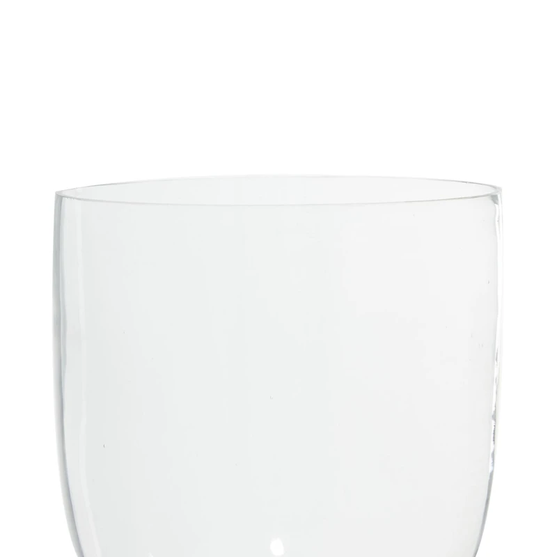 22" Silver Glass Traditional Candle Holder