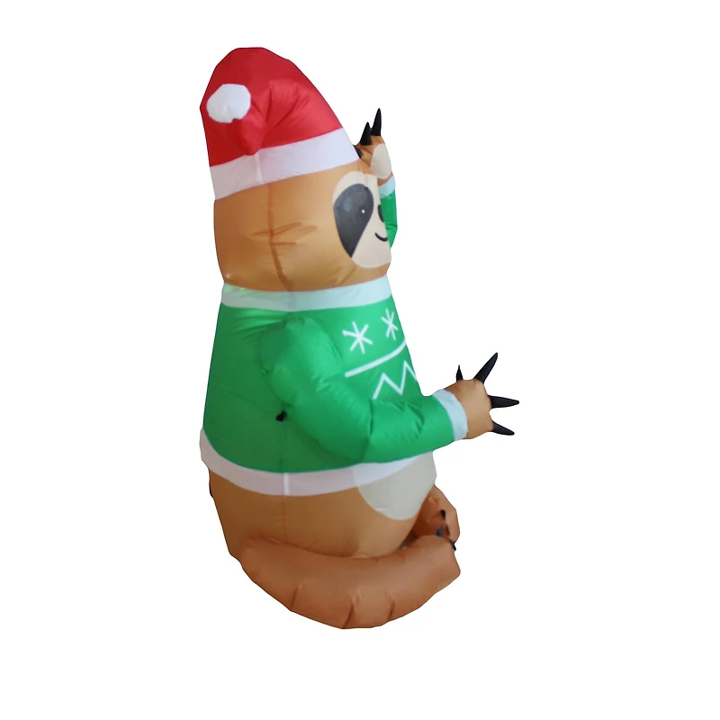 4ft. Inflatable Ugly Sweater Sloth