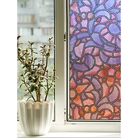 Fablon Reims Blue & Pink Window Film Set