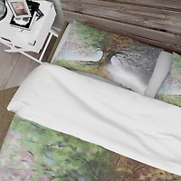 Designart 'Tree with Four Seasons' Traditional Bedding Set