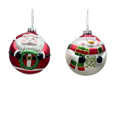 Assorted 3.5" Glass Ball Ornament by Ashland®