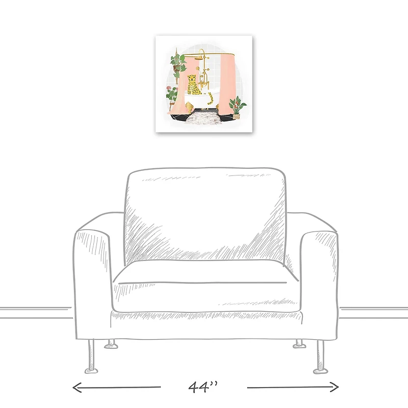 Glam Tub Canvas Wall Art