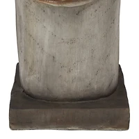 The Novogratz Brown MGO Contemporary Garden Sculpture, 10" x 10" x 10"