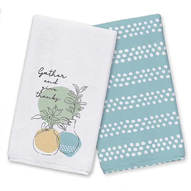 Gather Give Thanks Tea Towel Set