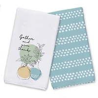 Gather Give Thanks Tea Towel Set